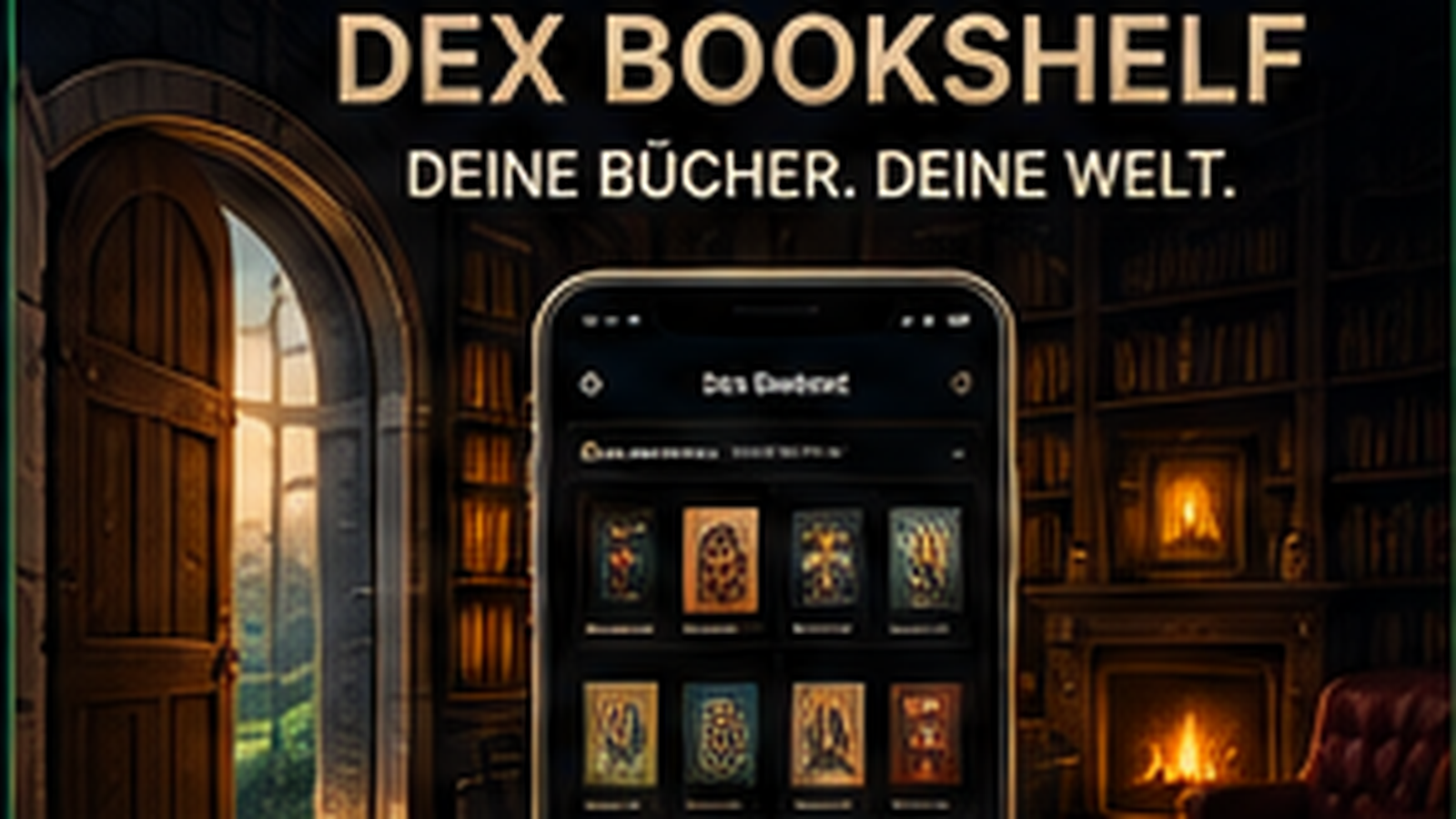 DEX Bookshelf – Buchsammlungs-App – Covergrafik von Dexintraidor