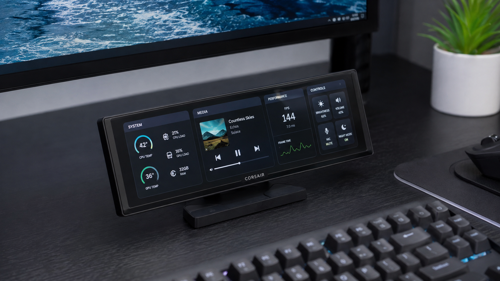 CORSAIR XENEON EDGE Widgets – Covergrafik von Dexintraidor