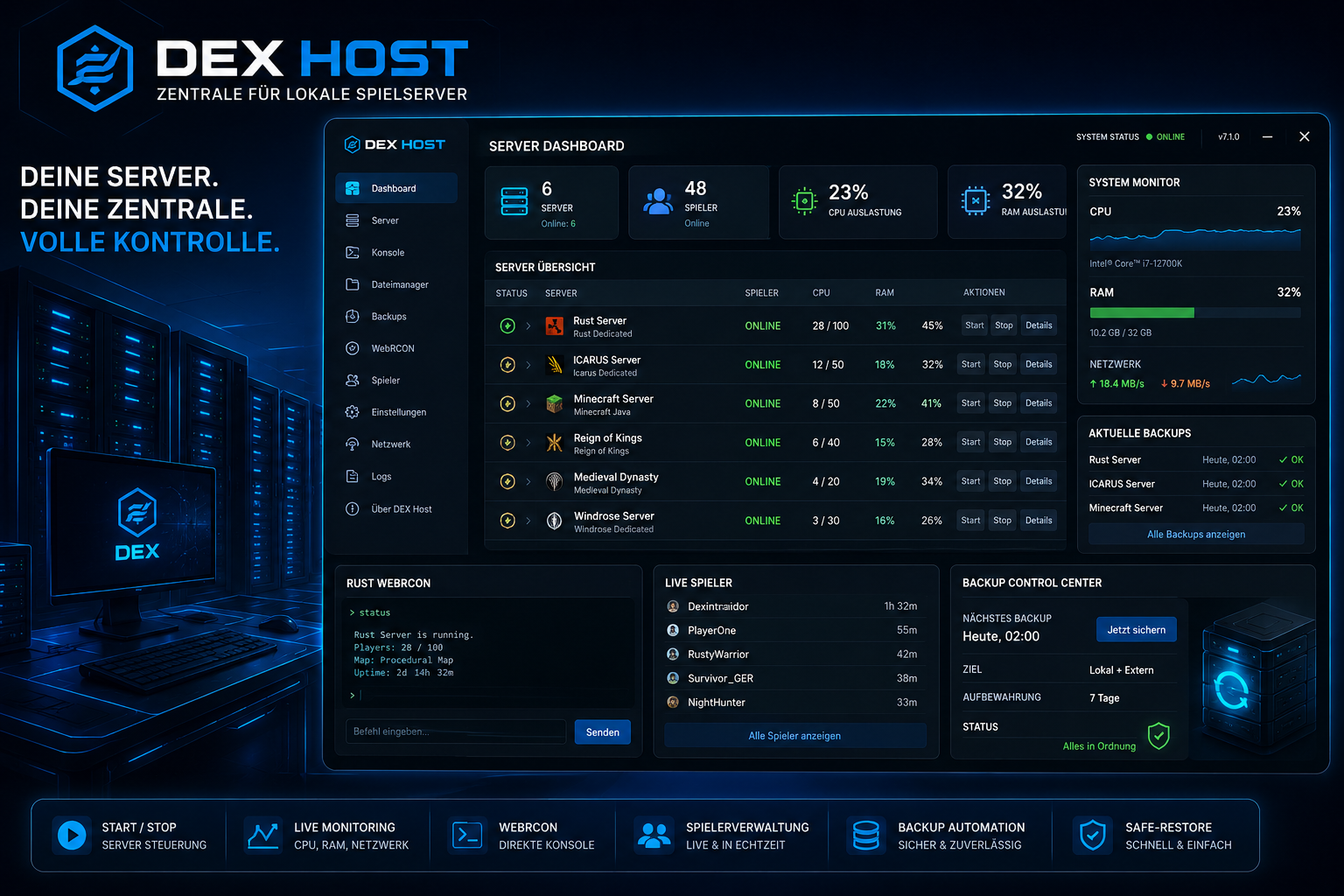 DEX Host – Covergrafik von Dexintraidor