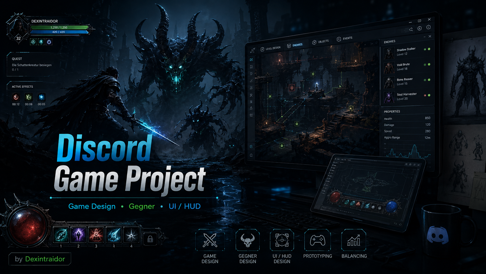 Discord Game Project – Covergrafik von Dexintraidor