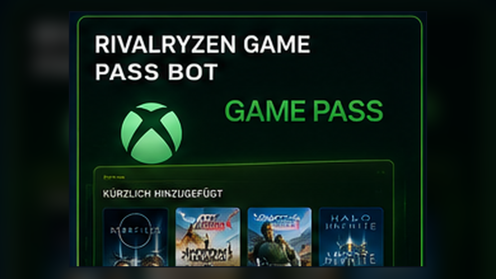RivalRyzen Game Pass Bot – Covergrafik von Dexintraidor
