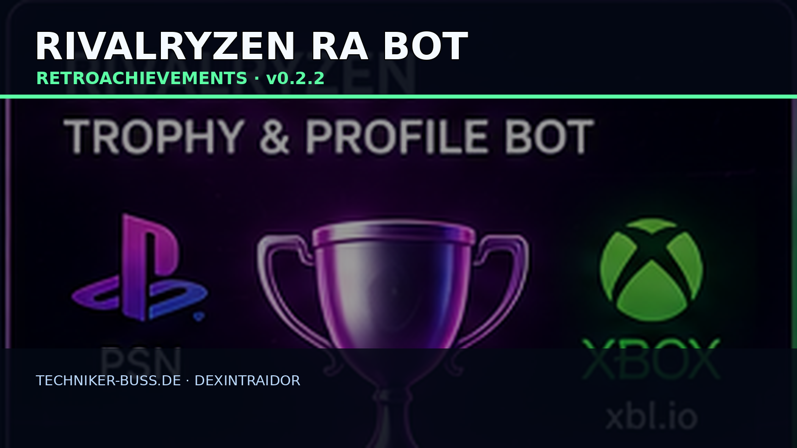 RivalRyzen RetroAchievements Bot – Covergrafik von Dexintraidor